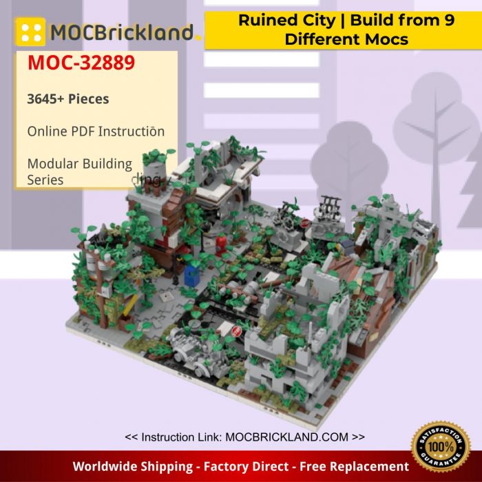 Modular Building MOC-32889 Ruined City | Build from 9 Different Mocs by gabizon MOCBRICKLAND