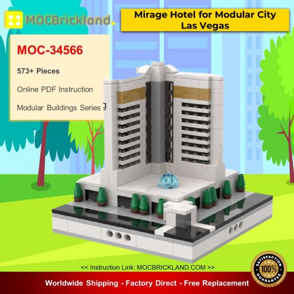 modular building moc 34566 mirage hotel for modular city las vegas by gabizon mocbrickland 4354