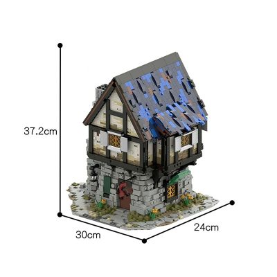 modular building moc 44070 the medieval smithy by povladimir mocbrickland 1148