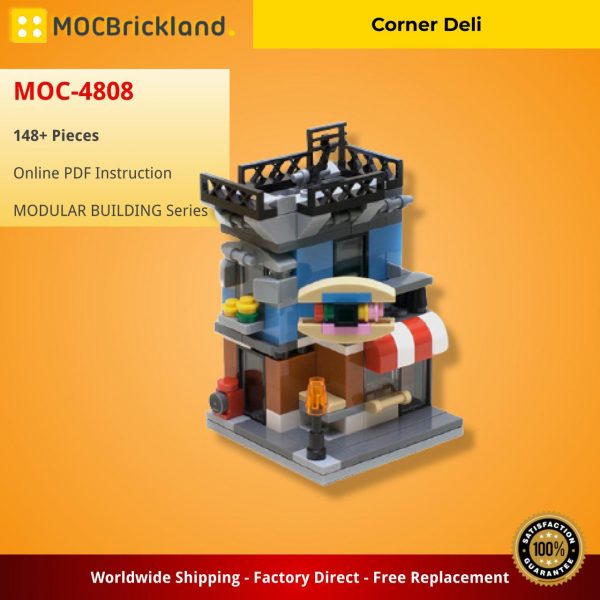 modular building moc 4808 corner deli mocbrickland 5308