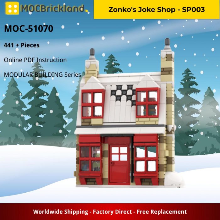 MODULAR BUILDING MOC-51070 Zonko's Joke Shop - SP003 by ScarletPatronus MOCBRICKLAND