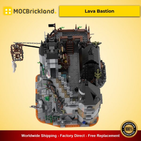 modular building moc 53816 lava bastion by mocscout mocbrickland 2380