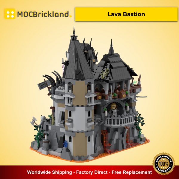 modular building moc 53816 lava bastion by mocscout mocbrickland 3309
