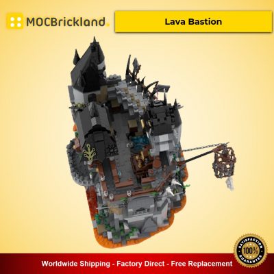 modular building moc 53816 lava bastion by mocscout mocbrickland 7096