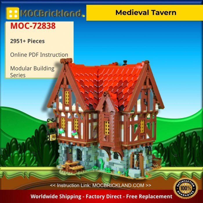 Modular Building MOC-72838 Medieval Tavern by Versteinert MOCBRICKLAND