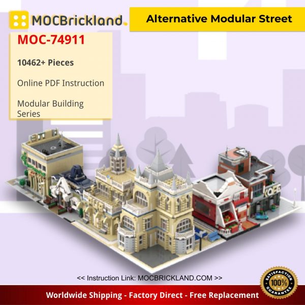 modular building moc 74911 alternative modular street by gabizon mocbrickland 7432