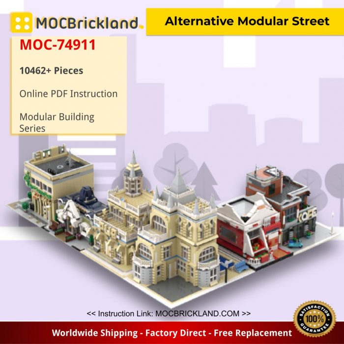 Modular Building MOC-74911 Alternative Modular Street by gabizon MOCBRICKLAND
