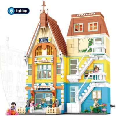 modular building sembo 601146c nordic street view with light 3259