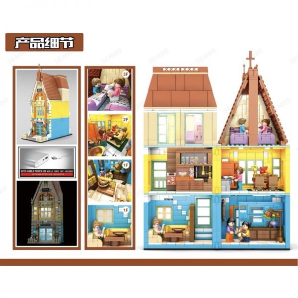 modular building sembo 601146c nordic street view with light 5946