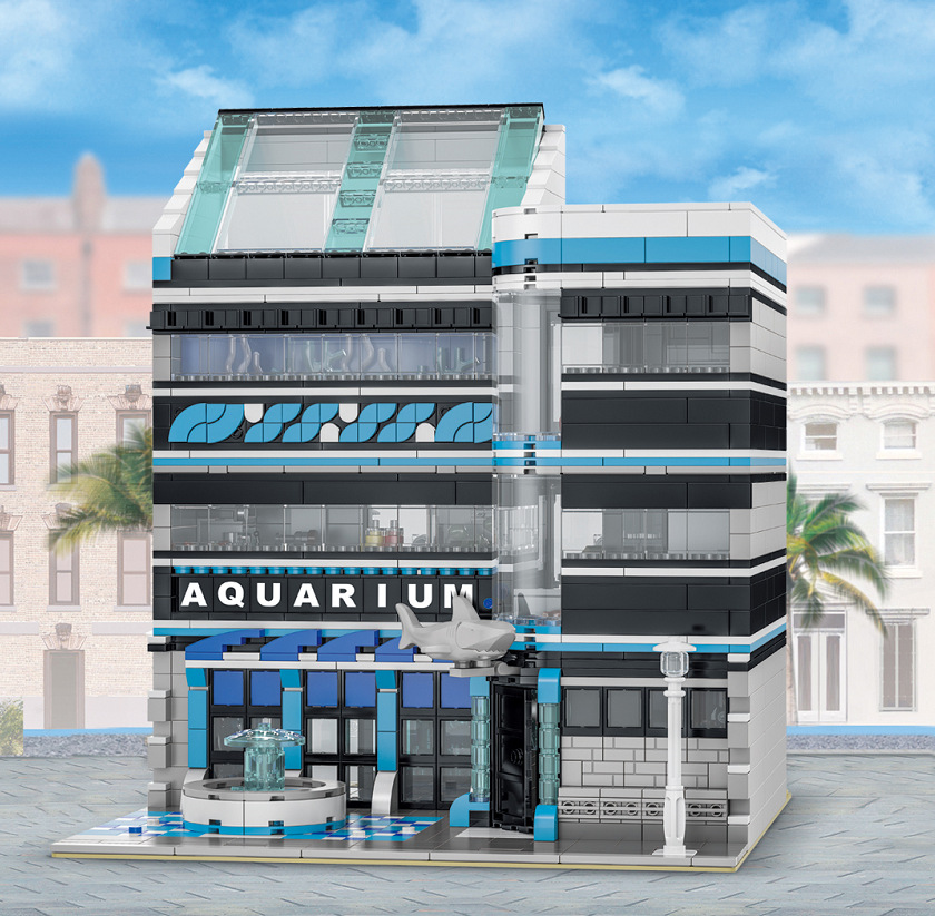 Modular Building UrGe 10186 Street view: Aquarium