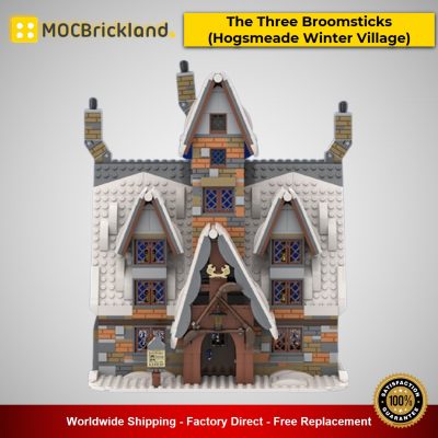 modular buildings moc 58042 the three broomsticks hogsmeade winter village by benbuildslego mocbrickland 2837