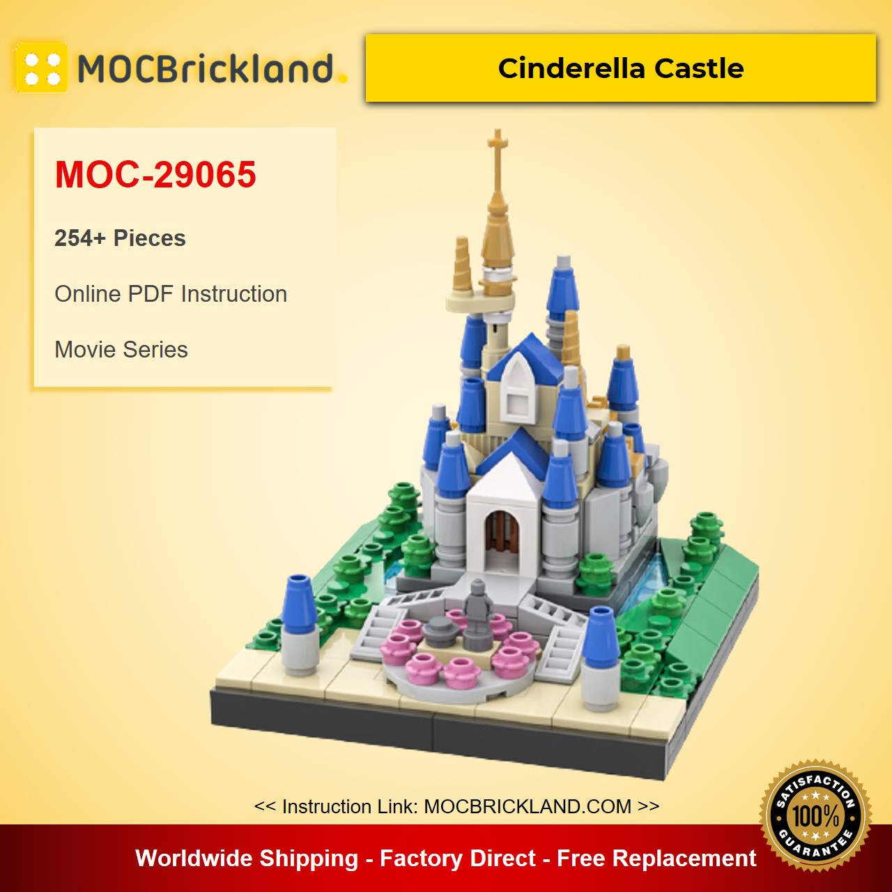 movie moc 29065 cinderella castle by benbuildslego mocbrickland 2805