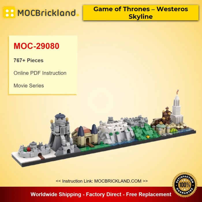 Movie MOC-29080 Game of Thrones – Westeros Skyline by benbuildslego MOCBRICKLAND