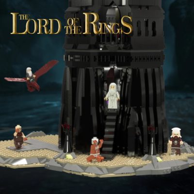movie moc 33442 the lord of the rings oshankhtar tower of orthanc by legomocloc mocbrickland 3373