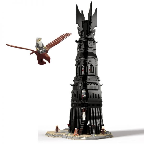 movie moc 33442 the lord of the rings oshankhtar tower of orthanc by legomocloc mocbrickland 7287