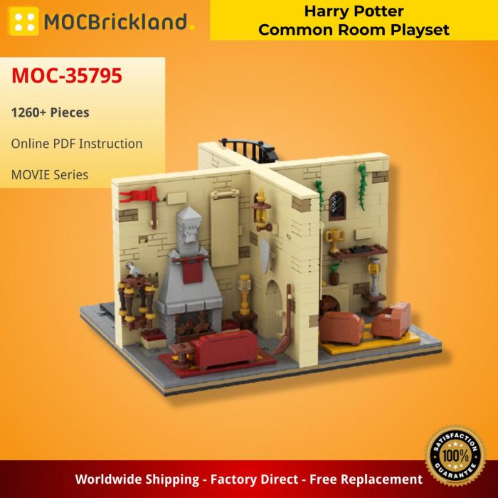 MOVIE MOC-35795 Harry Pօtter Common Room Playset by Custominstructions MOCBRICKLAND