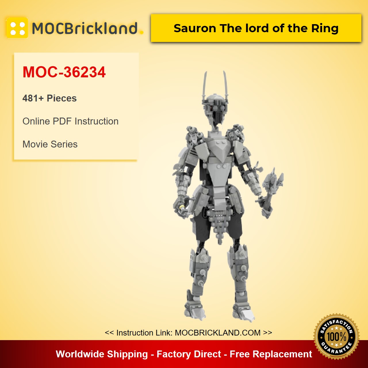 movie moc 36234 sauron the lord of the ring by buildbetterbricks mocbrickland 1386
