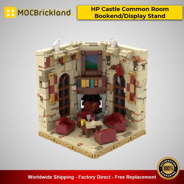 movie moc 48856 hp castle common room bookenddisplay stand by iscreamclone mocbrickland 4415
