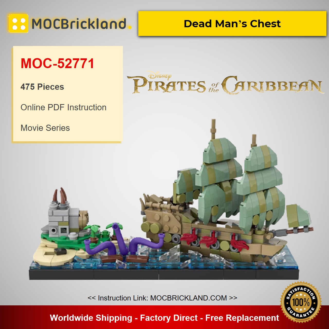 movie moc 52771 pirates of the caribbean dead mans chest by benbuildslego mocbrickland 6277