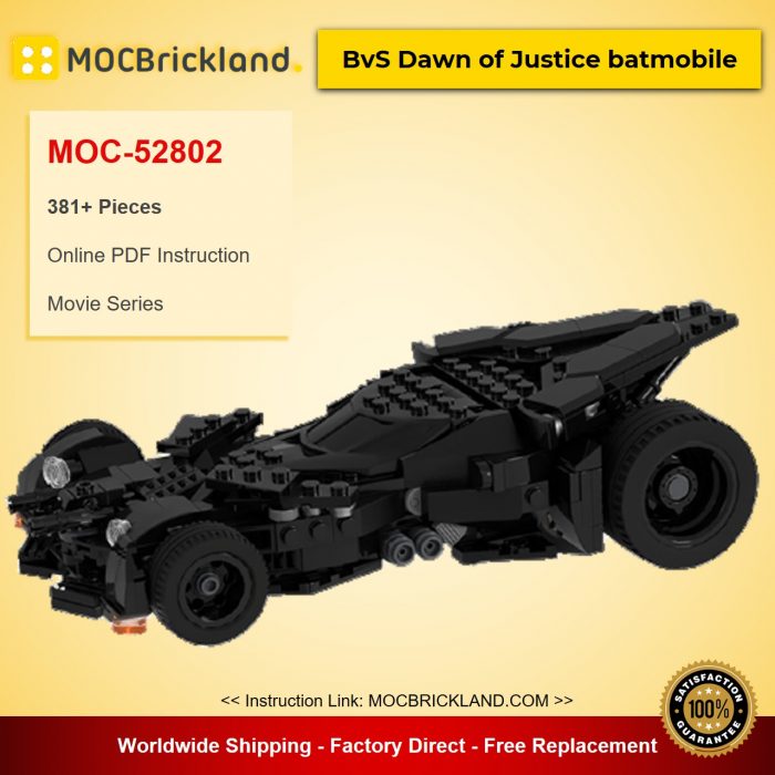 Movie MOC-52802 BvS Dawn of Justice batmobile by Gervant_Riviiskiy MOCBRICKLAND