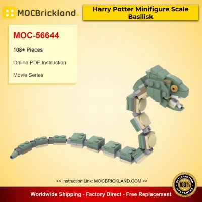 movie moc 56644 harry potter minifigure scale basilisk by 2bricksofficial mocbrickland 7754