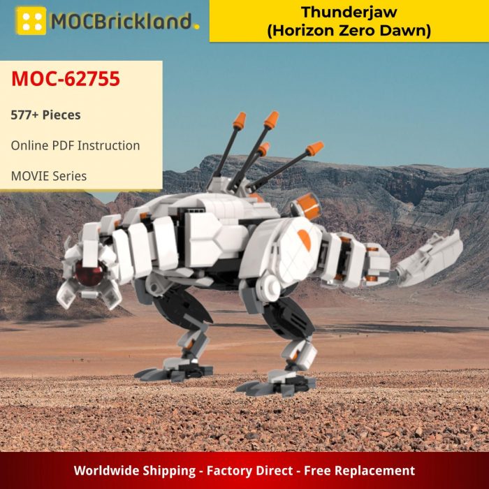 MOVIE MOC-62755 Thunderjaw (Horizon Zero Dawn) by LEEGOOfolk MOCBRICKLAND