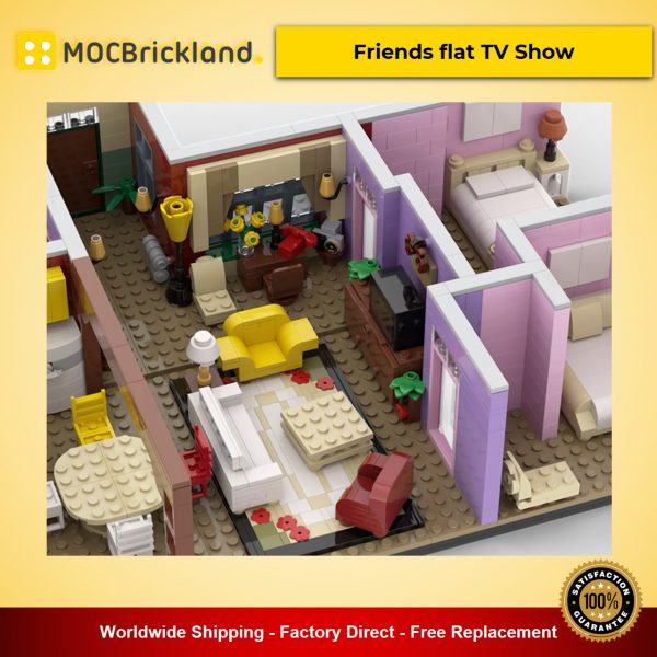 movie moc 63374 friends flat tv show by brick o lantern mocbrickland 2189