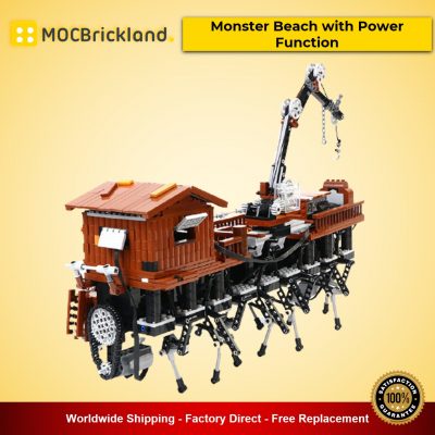 movie moc 90067 monster beach with power function mocbrickland 4307
