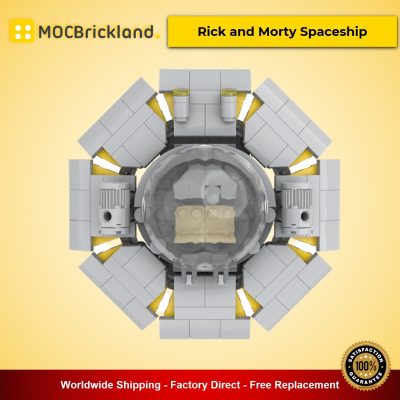 movie moc 90092 rick and morty spaceship mocbrickland 1071