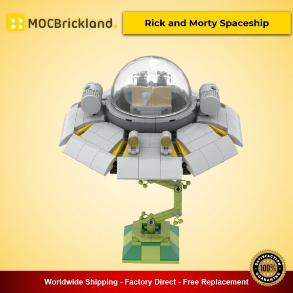 movie moc 90092 rick and morty spaceship mocbrickland 2416