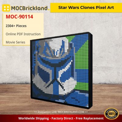 movie moc 90114 star wars clones pixel art mocbrickland 7861