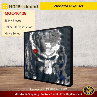 movie moc 90126 predator pixel art mocbrickland 5840