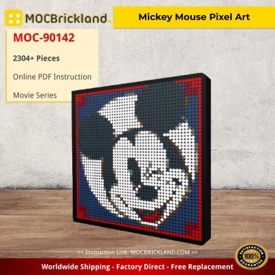 movie moc 90142 mickey mouse pixel art mocbrickland 5393