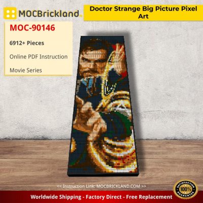 movie moc 90146 doctor strange big picture pixel art mocbrickland 4224