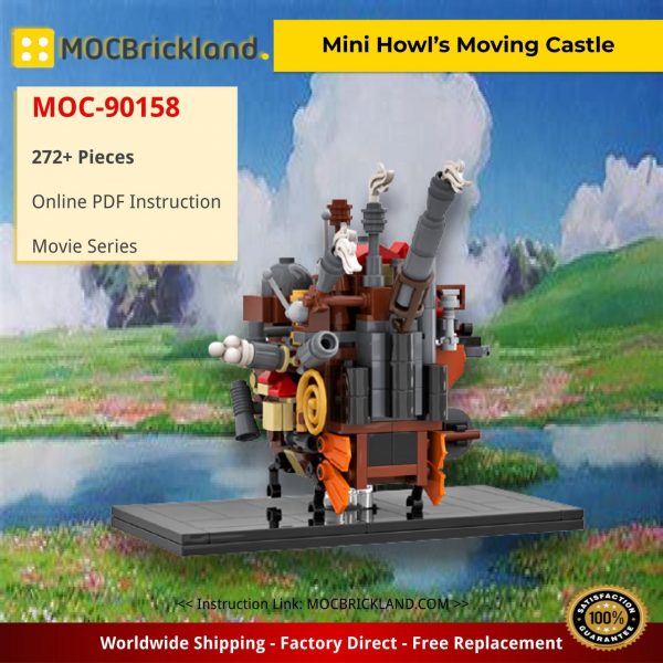 movie moc 90158 mini howls moving castle mocbrickland 3096