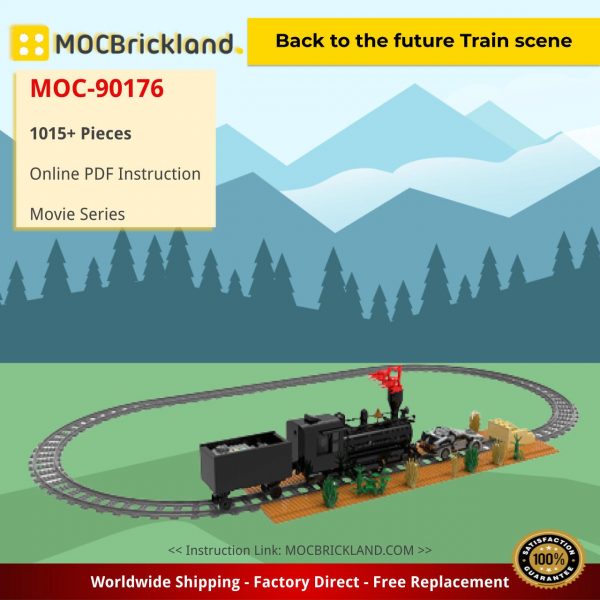 movie moc 90176 back to the future train scene mocbrickland 3280