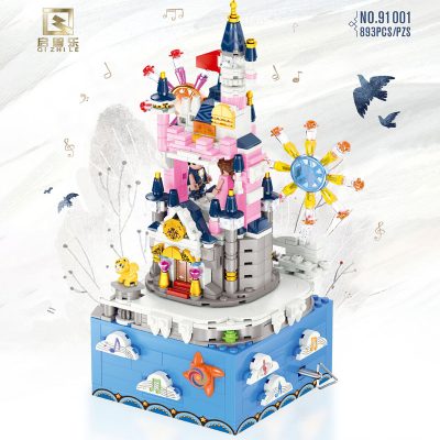 movie qizhile 91001 disney castle music box 1313