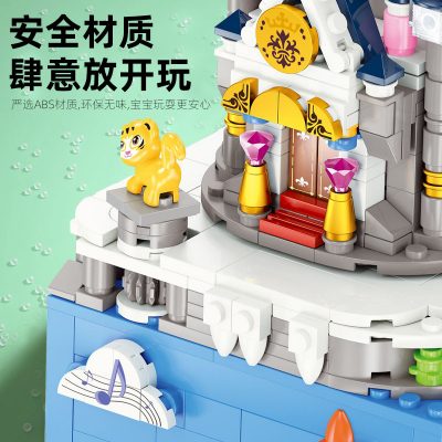 movie qizhile 91001 disney castle music box 7595