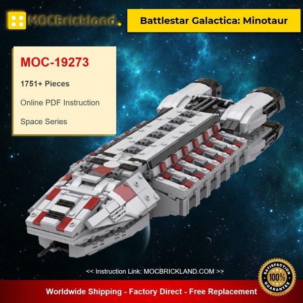 space moc 19273 battlestar galactica minotaur by ezraprice mocbrickland 6448