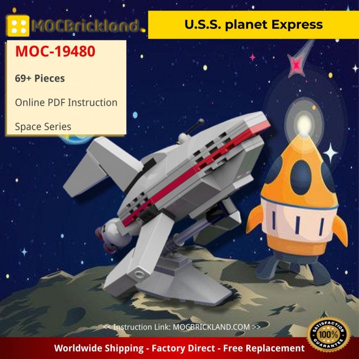 Space MOC-19480 U.S.S. planet Express by vcruz MOCBRICKLAND