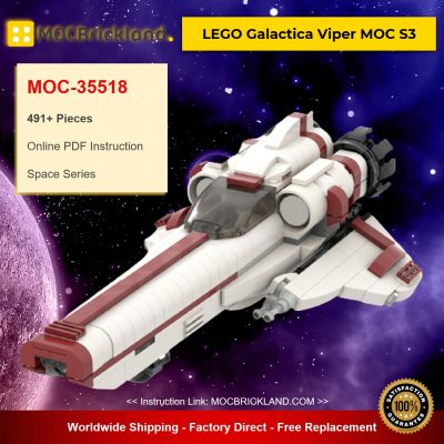 space moc 35518 moc galactica viper moc s3 by ohsojang mocbrickland 8514