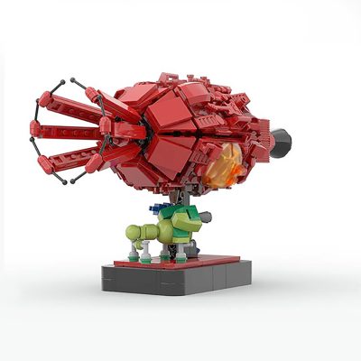 space moc 43503 red dwarf and starbug by 6211 mocbrickland 3288