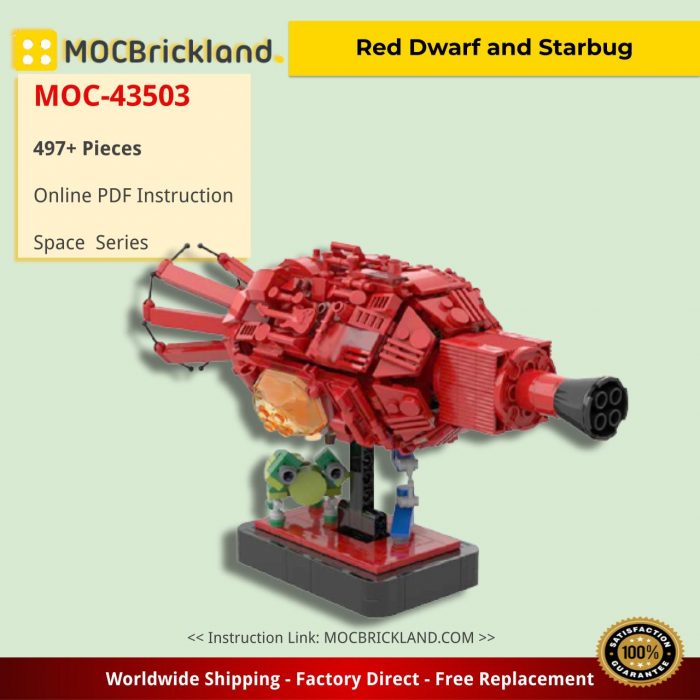Space MOC-43503 Red Dwarf and Starbug by 6211 MOCBRICKLAND