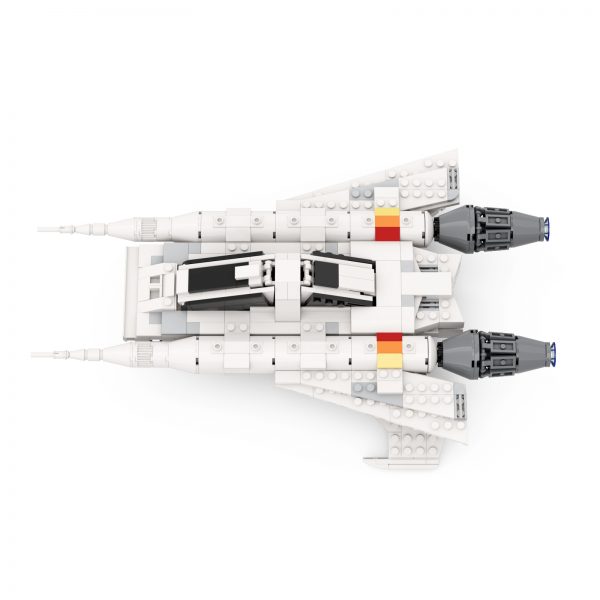 space moc 48610 buck rogers starfighter ship by cbsnake mocbrickland 8404