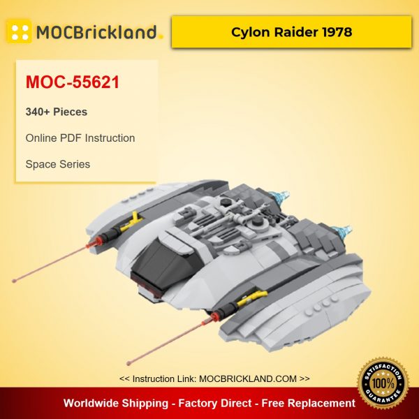 space moc 55621 cylon raider 1978 by runescope mocbrickland 2158