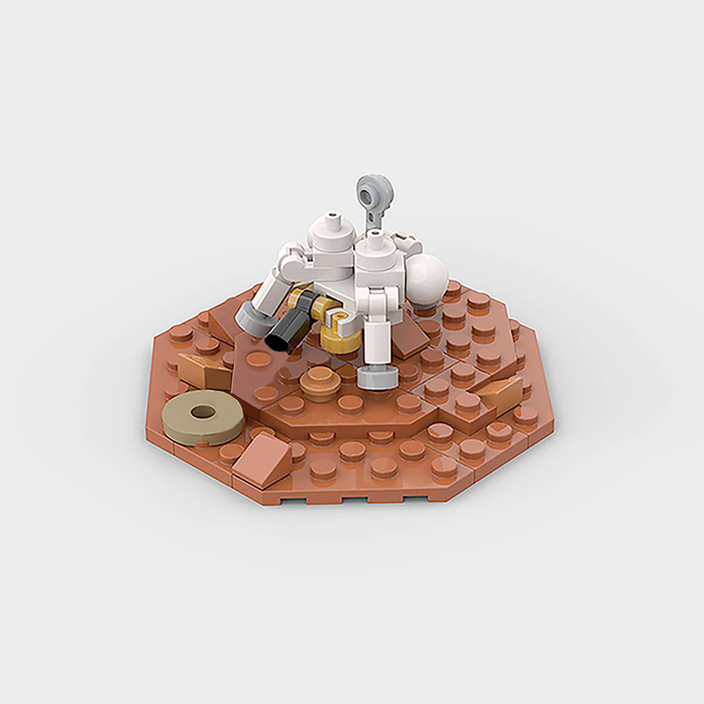 space moc 61281 titan iiie centaaur 1110 scale by thebrickfrontier mocbrickland 3536