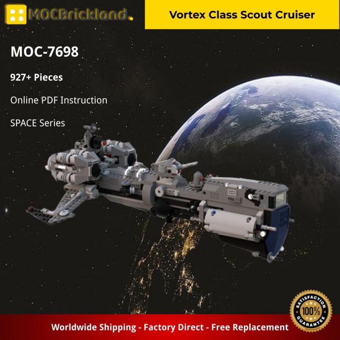 SPACE MOC-7698 Vortex Class Scout Cruiser by Verloc MOCBRICKLAND