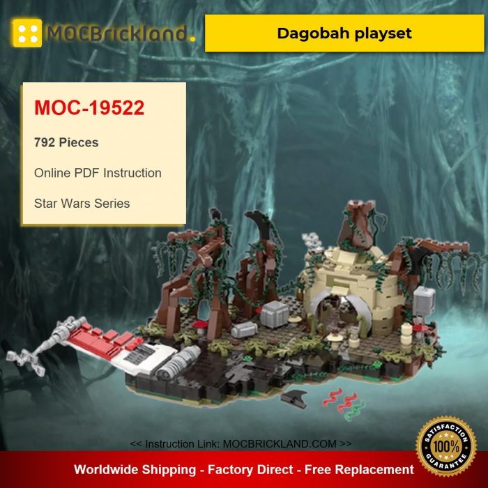 Star Wars MOC-19522 Dagobah playset by IScreamClone MOCBRICKLAND