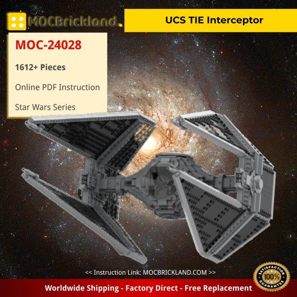 star wars moc 24028 ucs tie interceptor by wheelsspinnin mocbrickland 7026