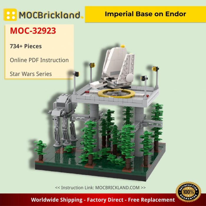 Star Wars MOC-32923 Imperial Base on Endor by @Bas_Solo_Bricks1988 MOCBRICKLAND